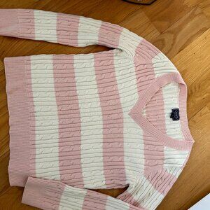 Chaps ribbed V neck sweater